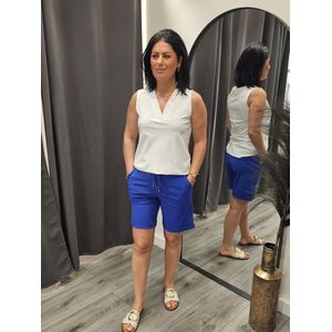 Travel Top Uni Mouwloos 2425 White