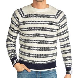 Guess Adam Raglan Ls Cn Gestreepte Swtr Sweater - Streetwear - Volwassen