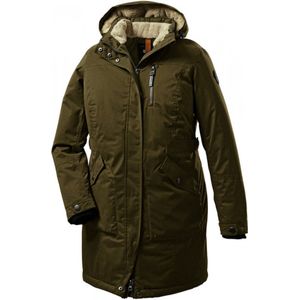 Stoy dames parka jas - olijf - 37341 - functionele parka - buikmaat - maat 46