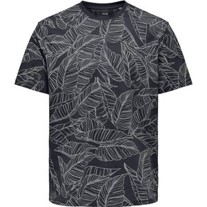 Only Sons T-shirt Onsvail Reg Ss Aop Tee Cs 22030388 Navy Blazer Mannen