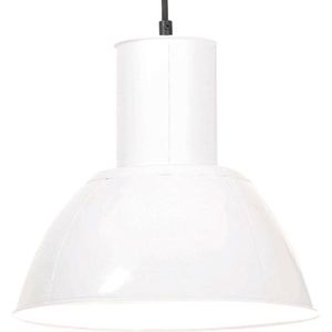 vidaXL Hanglamp rond 25 W E27 28.5 cm wit