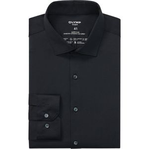 OLYMP - No. Six 24/Seven - Overhemd - Zwart - Super Slim - Modern Kent