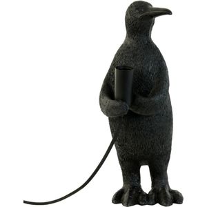 Light & Living Tafellamp Penguin - Zwart - 16x13x34cm - Modern