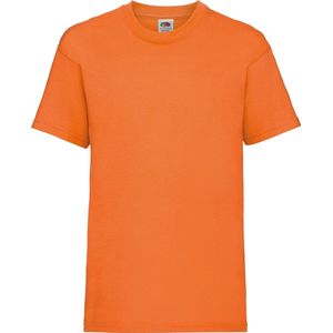 Fruit Of The Loom Kinder Unisex Valueweight T-shirt Korte Mouwen (2 stuks) (Oranje)