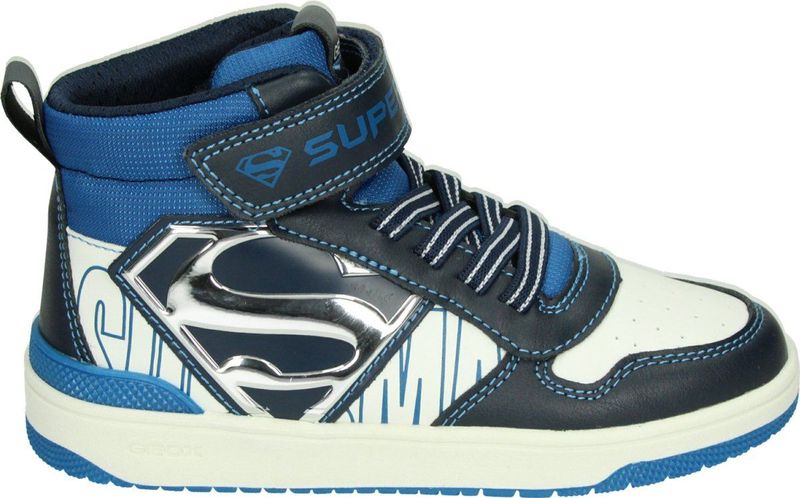 Geox J WASHIBA Sneakers voor jongens, marineblauw/wit, 24 EU, marineblauw/wit, 24 EU