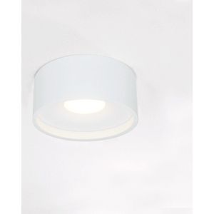 Plafondlamp Oran Wit - Ø12cm - LED 10W 2700K 720lm - IP54 - Dimbaar > spots verlichting buiten led wit | opbouwspot led wit | plafondlamp badkamer wit | plafonniere led wit | led lamp wit | sfeer lamp wit | design lamp wit