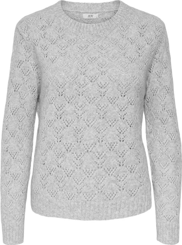 Jacqueline de Yong - Jdyamanda Life O-neck - Pullover - Light Grey Melange