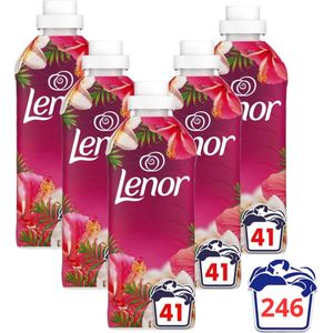 Lenor wasverzachter 'Gemberlelie en Guava' Escape - 246 wasbeurten - 6 flessen van 861ML (Elke fles 41 wasbeurten)