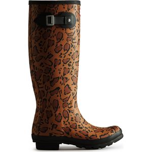 Hunter - Women's Original Tall Wellington Boots Leopard