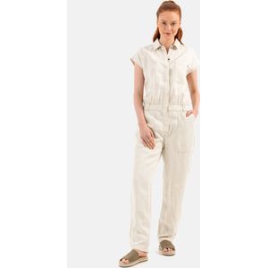 camel active Jumpsuit gemaakt van een linnen mix - Maat womenswear-44 - Beige