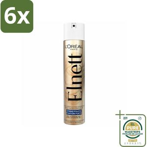 L'Oréal Elnett Satin Haarlak Sterke Fixatie 300 ml - Voordeelverpakking - 6 stuks - Elnett Satin - Sterke fixatie