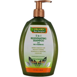 Organic Hair Energizer - 5 in 1 Rejuvenating Shampoo - 385 ml