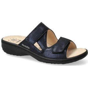 Mephisto - Geva - Slipper - Blauw - Instapper met Sleehak