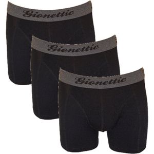 Gionettic heren boxershorts Bamboo | MAAT XXL | 3-pack | Uni zwart