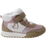 Gevoerde Hoge Baskets - Roze - Collectie voor de Kleuterschool - Met Elastische Veters en Klittenband