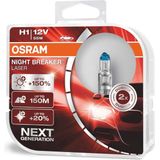 Osram H1 Night Breaker Laser 150% 3500K Halogeen 55W (set)