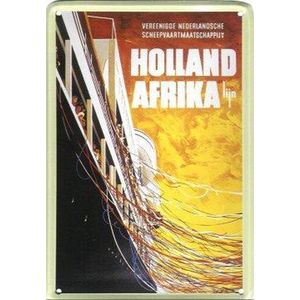 Holland Afrika Lijn reclame Scheepvaart reclamebord 10x15 cm