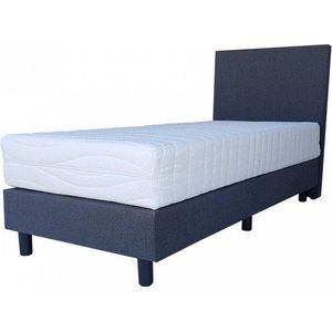 Bed4less Boxspring 90 x 200 cm - Met Matras - Eenpersoons - Antraciet