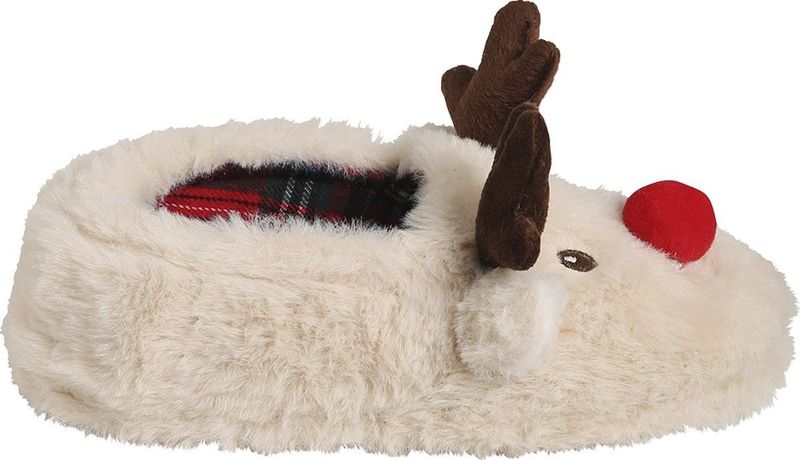 Pluche - Rendiersloffen - Lichtbeige - Pantoffels