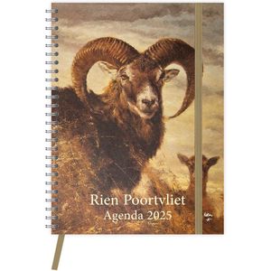 Rien Poortvliet bureau-agenda 2025 zachte kaft ""Mouflon