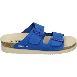 Mephisto - HESTER SANDALBUCK - Dames Slippers - Blauw