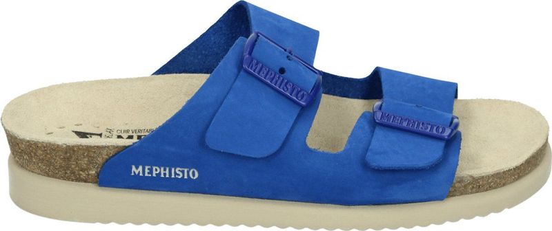 Mephisto - HESTER SANDALBUCK - Dames Slippers - Blauw