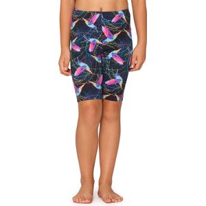 Merry Style Meisjes Leggings - Sport - Vrijetijdsbroek - Korte - Katoen - Marineblauw/Kolibrie - 116 - MS-MS10-406-LE