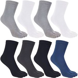 Somstyle Teensokken Set - 8 Paar - Yoga Sokken voor Dames & Heren - Maat 40 t/m 46 - Teenslipper Sok - Multicolor