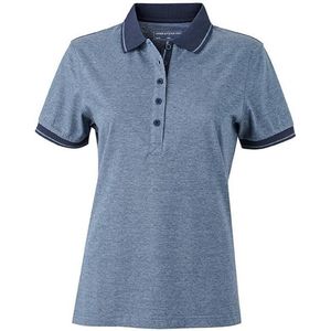 James and Nicholson Heren Sport Top met lange mouwen (Blauw gemêleerd/normaal)