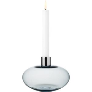 Kosta Boda Pluto Kandelaar grijs - H 124mm