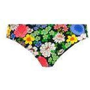 Freya - Floral Haze - Bikinibroekje - Zwart - Bloemenprint