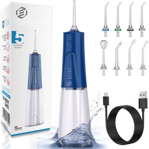 Equivera Waterflosser - Monddouche - Elektrisch Flosapperaat - Water Flosser - Waterflosser Draadloos - Water Flosser Draadloos - Draadloos en Oplaadbaar - Must have voor uw hygiëne!