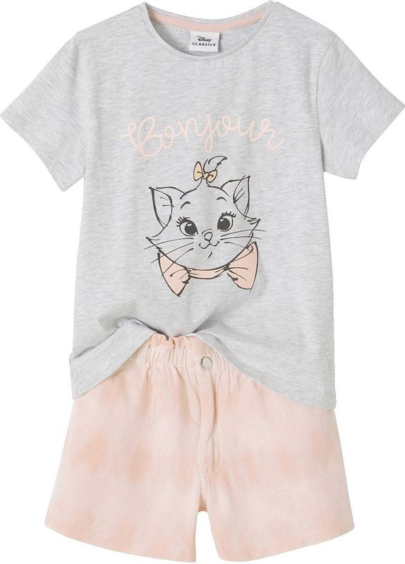 Vertbaudet - Meisjesset - T-shirt en Short - Disney® Marie De Aristokatten - Roze