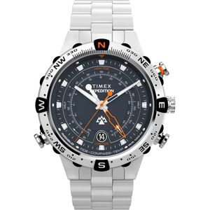 Timex Expedition North Tide/Temp/Compass TW2Y12900 Horloge - Staal - Zilverkleurig - Ø 45 mm