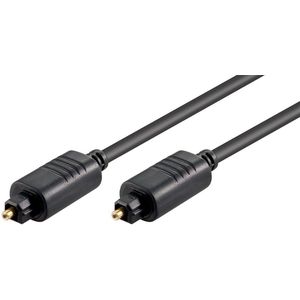 Digitale optische Toslink audio kabel - 4mm / zwart - 7,5 meter