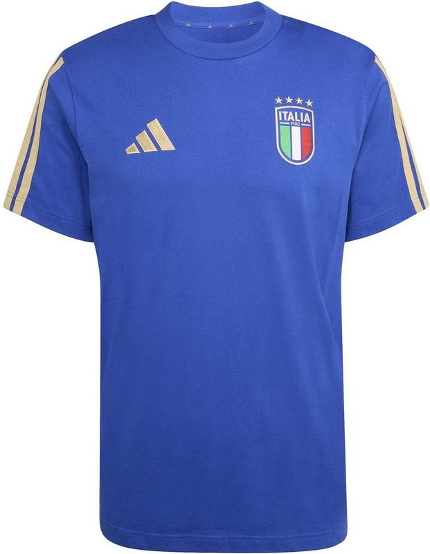 ADIDAS - figc dna tee - Trainingshirt replica voetbal korte mouw heren - Blauw