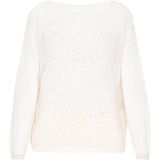 Usha - Fashion Look - Trui - Offwhite - Lange Mouw