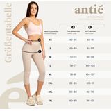 Antié - AN-AN60-101-LE - Capri Leggings - Wijnrood - 3/4 Lengte - Katoen