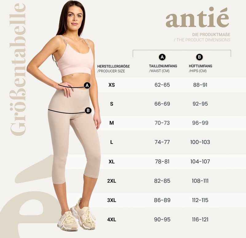 Antié - AN-AN60-101-LE - Capri Leggings - Wijnrood - 3/4 Lengte - Katoen