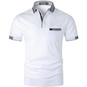 Heren Poloshirt Katoen Korte Mouwen Casual Regular-Fit
