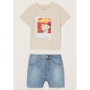 Levi's - KIDS Photo Op Denimset - Korte Mouwen Shirt en Short