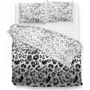 Zo!Home Margot - Dekbedovertrek - Eenpersoons - 140x200/220 cm + 1 kussensloop 60x70 cm - Black/White