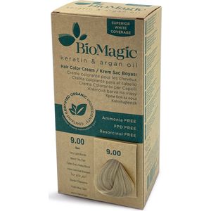 BioMagic - Extra Licht Blond 9/00 - Permanente Haarverf - Natuurlijke Biologische Formule - Dierproefvrij