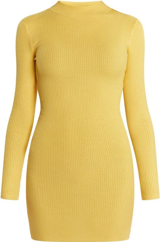 MYMO Gebreide jurk 'Biany'  goudgeel