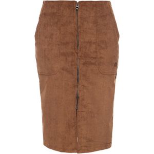 Queen Kerosin Sexy Cord-Rock im Slim Fit QK5200720000 Braun-XL