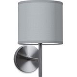 Home Sweet Home wandlamp Bling - wandlamp Mati inclusief lampenkap - lampenkap 16/16/15cm - geschikt voor E27 LED lamp - lichtgrijs