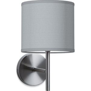 Home Sweet Home wandlamp Bling - wandlamp Mati inclusief lampenkap - lampenkap 16/16/15cm - geschikt voor E27 LED lamp - lichtgrijs
