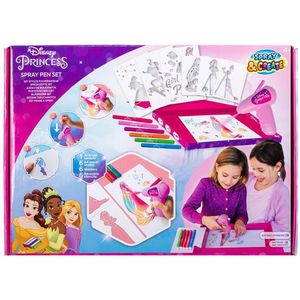 Princess - spray pen set - met airbrush - spray pennen - knutsel set - meisjes speelgoed