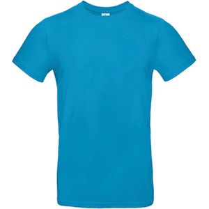 2-Pack herenshirt 'E190' met ronde hals B&C Collectie Atollblauw maat 3XL