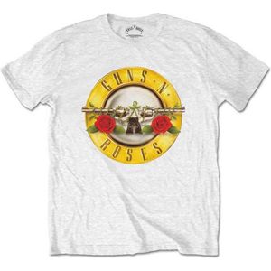 Guns N' Roses - Classic Logo Kinder T-shirt - Kids tm 10 jaar - Wit